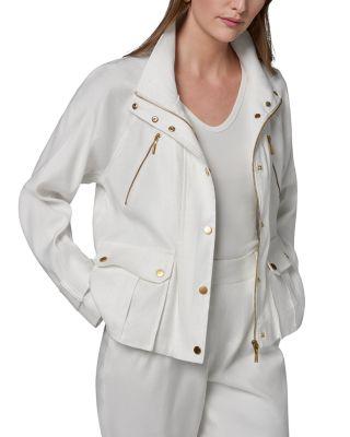 Patch Pocket Zip Jacket by DONNA KARAN NEW YORK