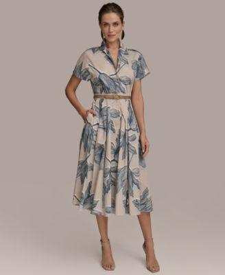 Women's Belted Floral Shirtdress by DONNA KARAN NEW YORK