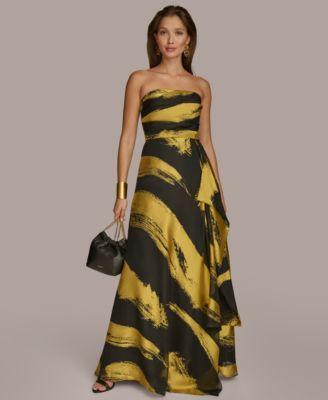 Women's Strapless Ruffle-Front Gown by DONNA KARAN NEW YORK