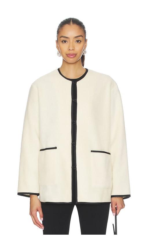 DONNI. The Polar Fleece Jacket in Cream by DONNI.