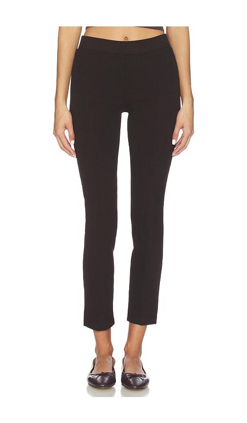 DONNI. The Rib Straight Pant in Chocolate by DONNI.