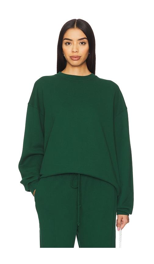 DONNI. x REVOLVE Eco Fleece Crewneck Sweatshirt in Green by DONNI.