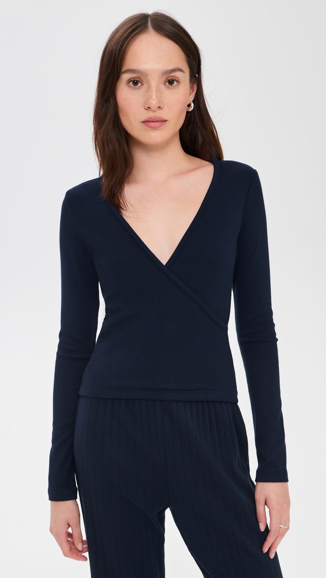 The Baby Rib Crisscross Top by DONNI.
