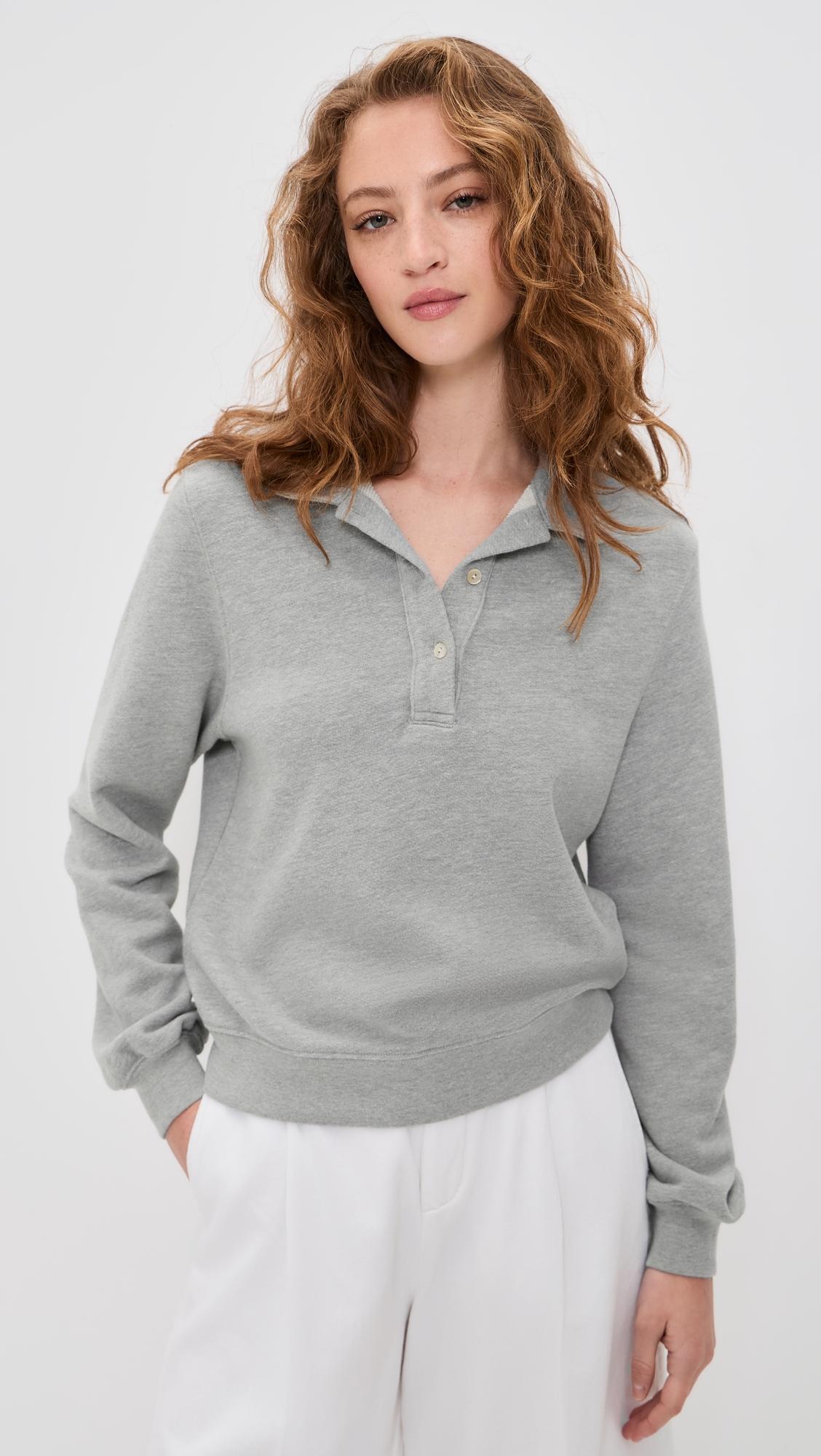 The Eco-Terry Polo Sweatshirt by DONNI.