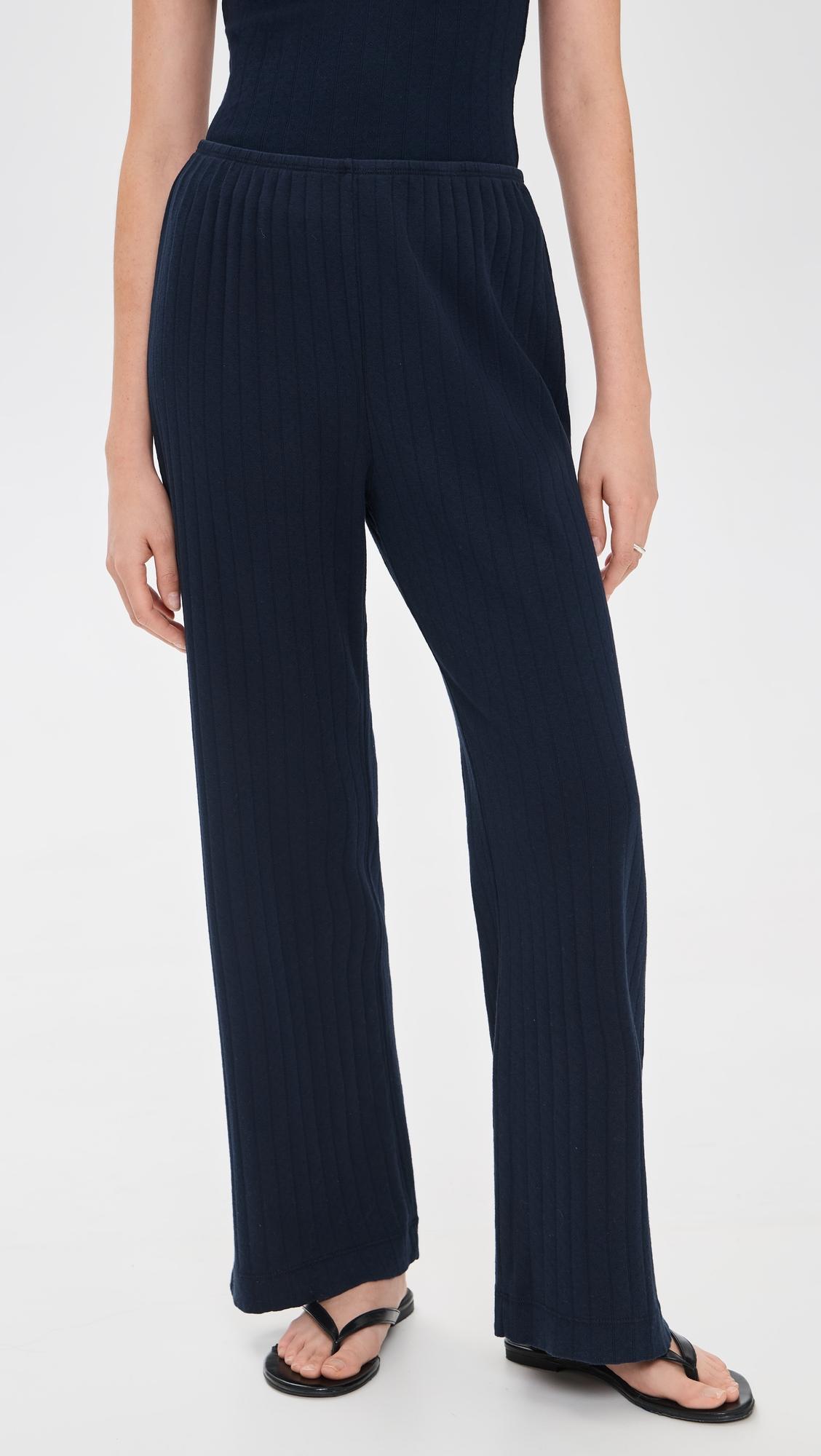 The Pointelle Simple Crop Pants by DONNI.