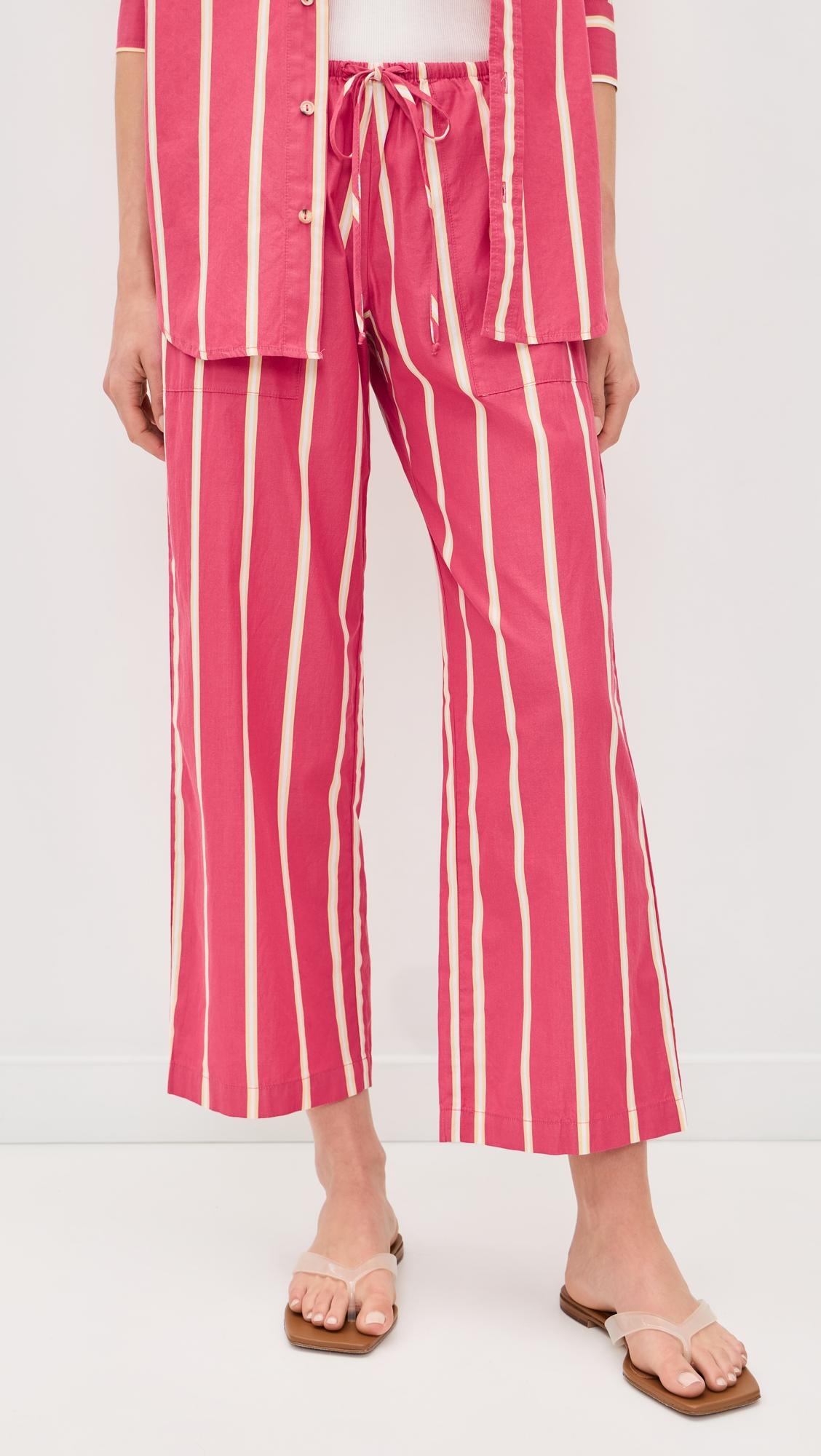The Pop Stripe Drawstring Pants by DONNI.