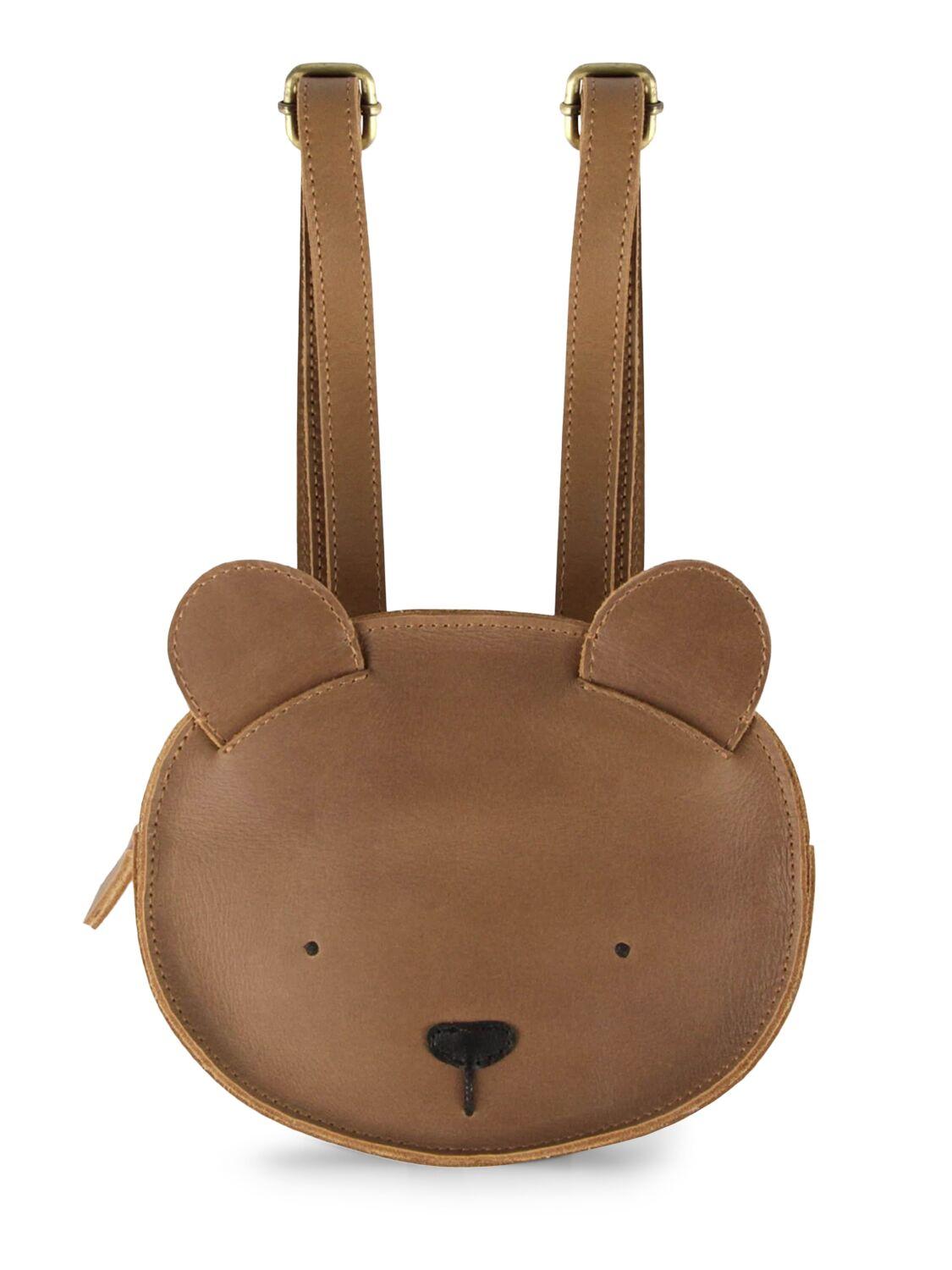 Bear Leather Backpack by DONSJE