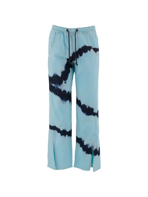 drawstring tie-dye jeans by DON'T @ ME