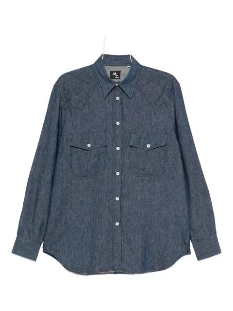 double-pocket denim shirt by DOPPIAA