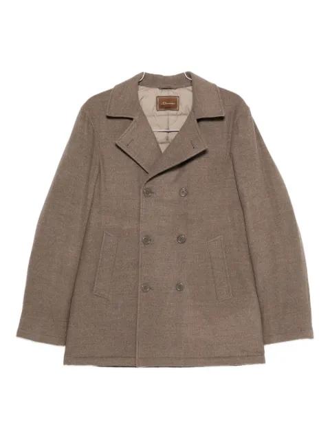 double-breasted cashmere coat by DORIANI CASHMERE