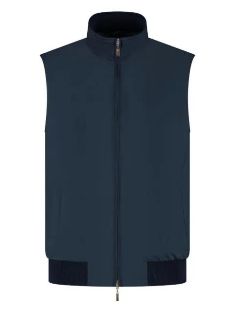 high-neck gilet by DORIANI CASHMERE
