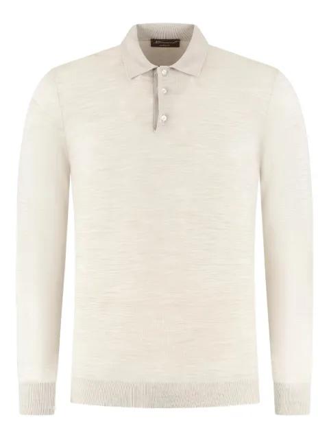 mélange-effect polo shirt by DORIANI CASHMERE