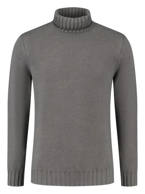 ribbed roll neck sweater by DORIANI CASHMERE