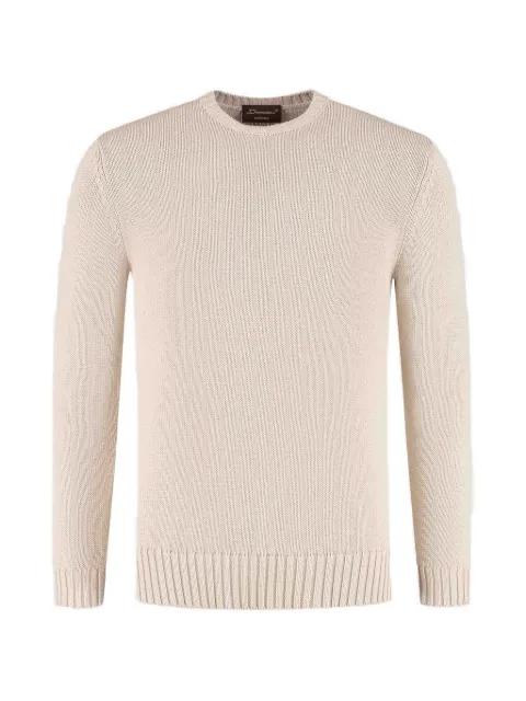 ribbed-trim crew-neck sweater by DORIANI CASHMERE
