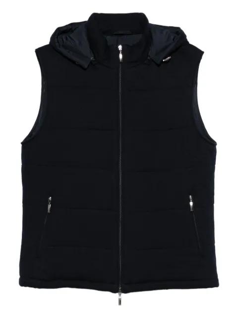 zip-fastening vest by DORIANI CASHMERE