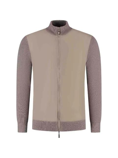 zipped panelled sweatshirt by DORIANI CASHMERE