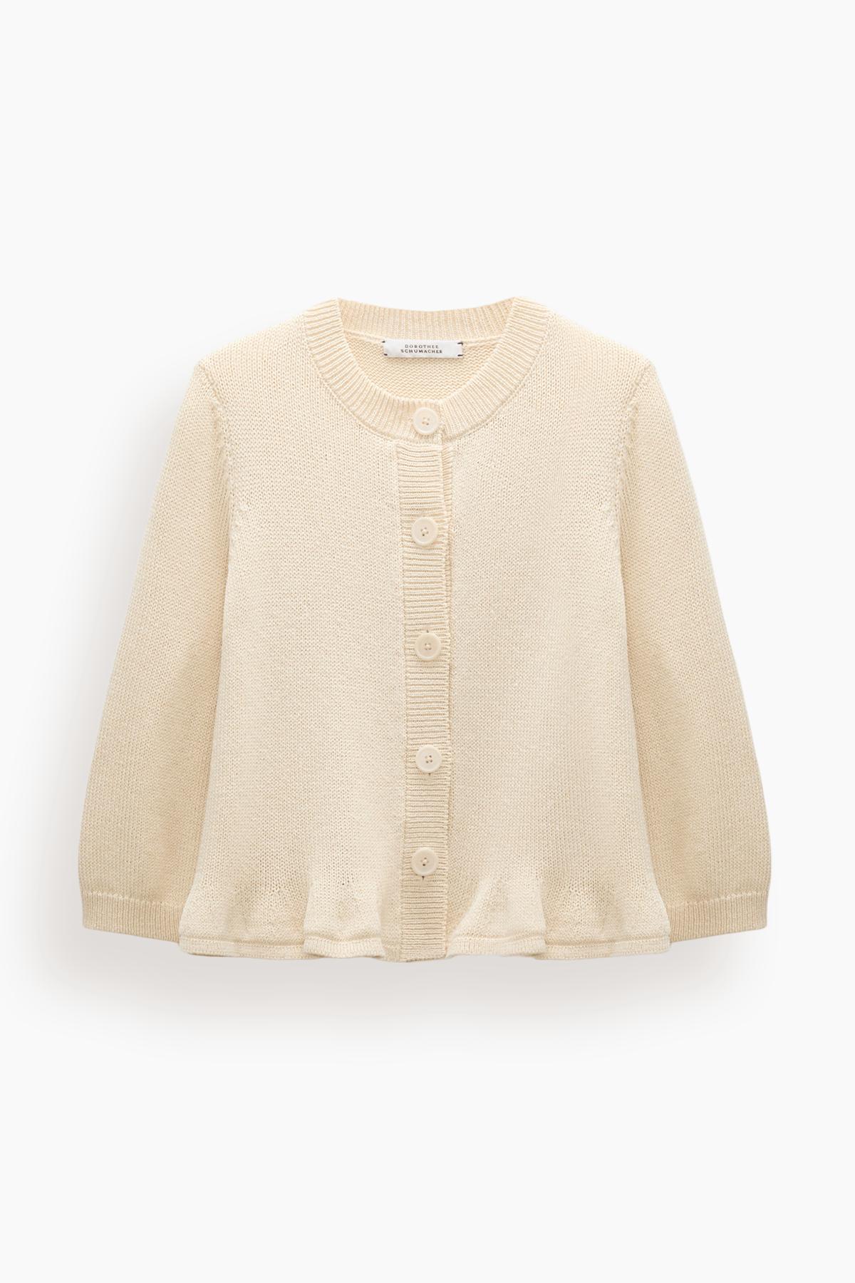 Cotton Candy Cardigan in Icy Lemon by DOROTHEE SCHUMACHER