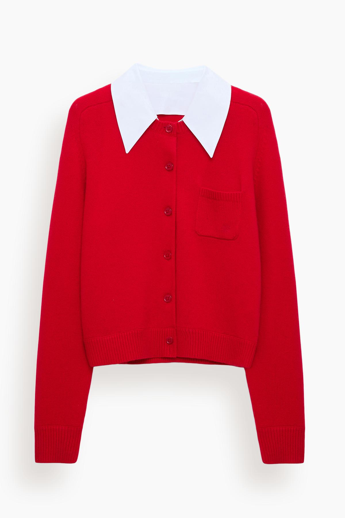 Elegant Statements Cardigan in Lollipop by DOROTHEE SCHUMACHER