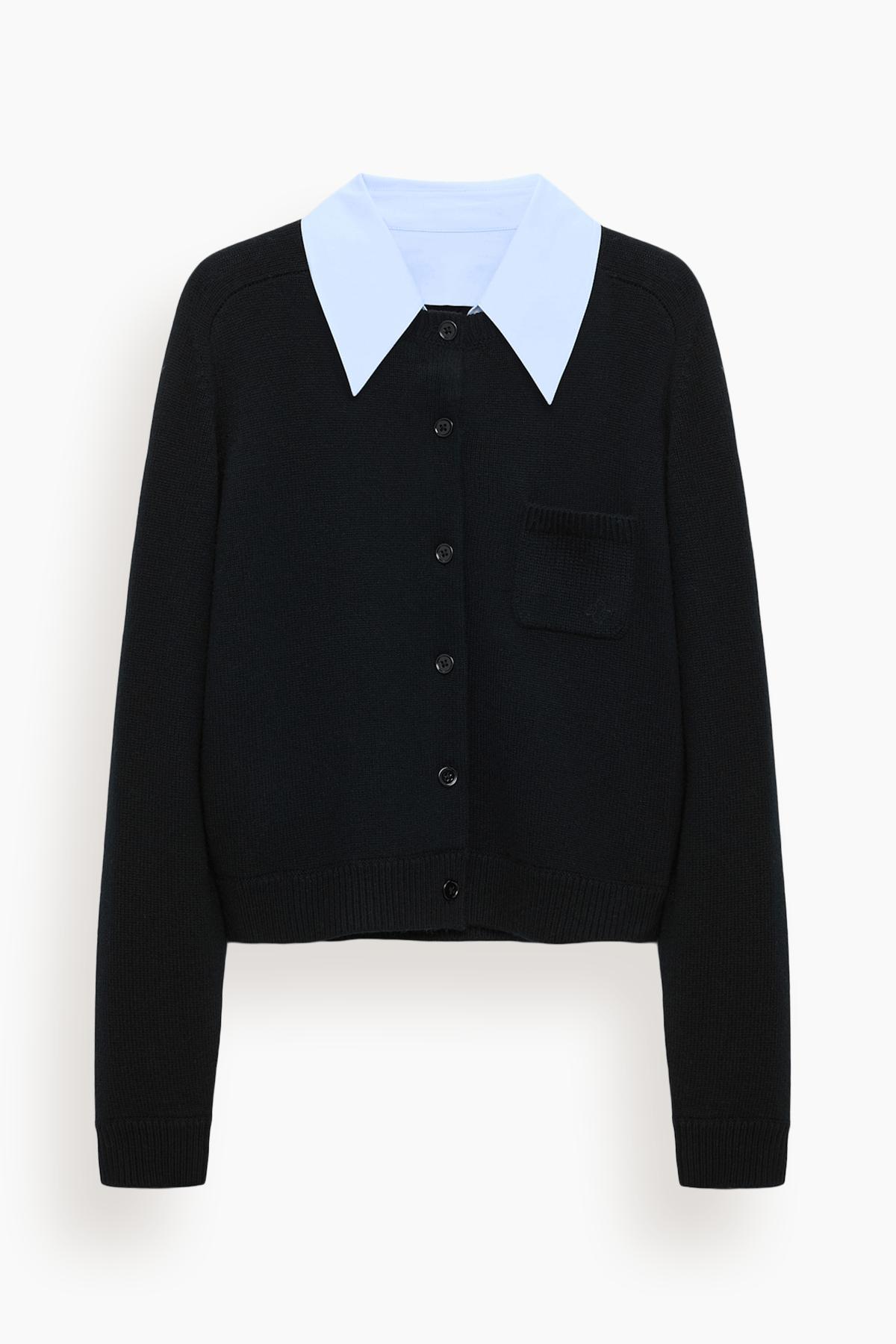 Elegant Statements Cardigan in Pure Black by DOROTHEE SCHUMACHER