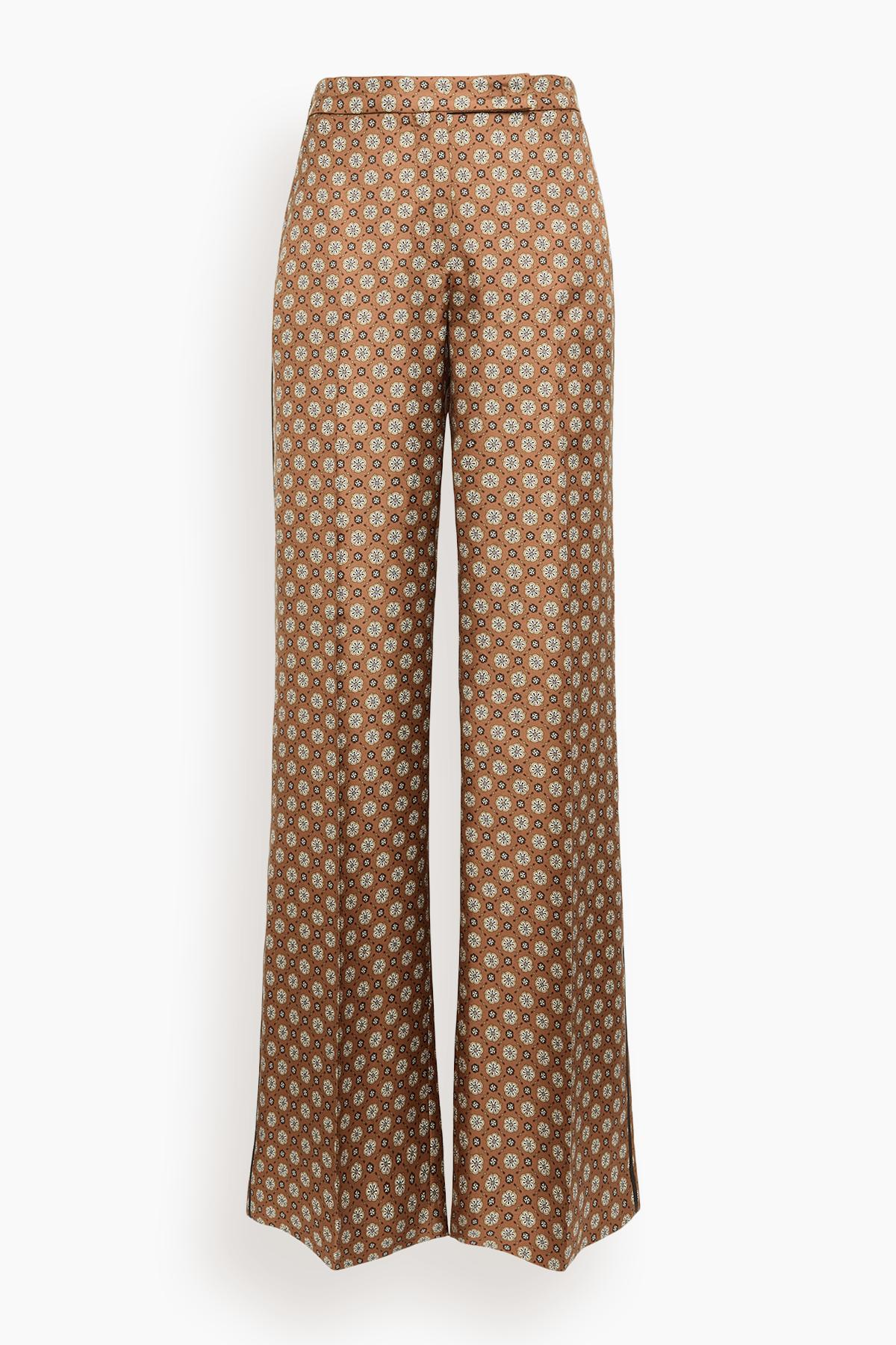 Graphic Dreams Pant in Brown Big Tie by DOROTHEE SCHUMACHER