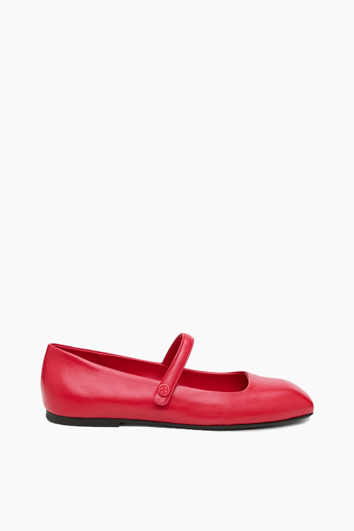 Modern Classic Mary-Jane Ballerina in True Red by DOROTHEE SCHUMACHER