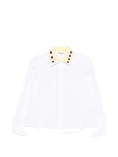 Power striped-collar shirt by DOROTHEE SCHUMACHER