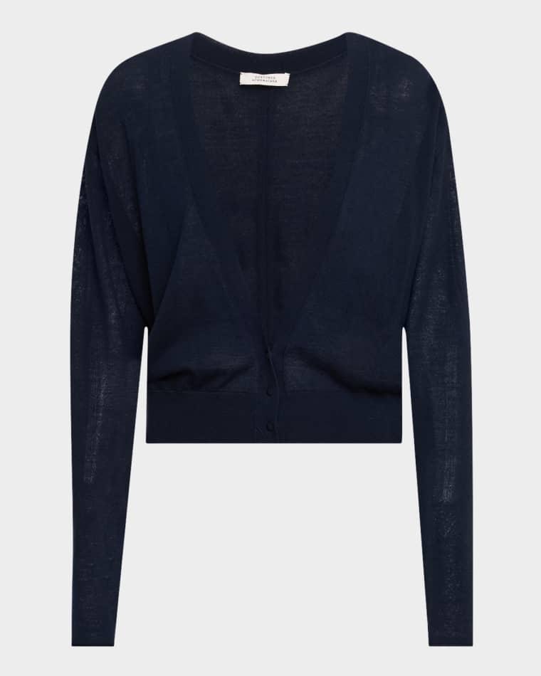 Refined Essentials I Wool-Cotton Knit Cardigan by DOROTHEE SCHUMACHER