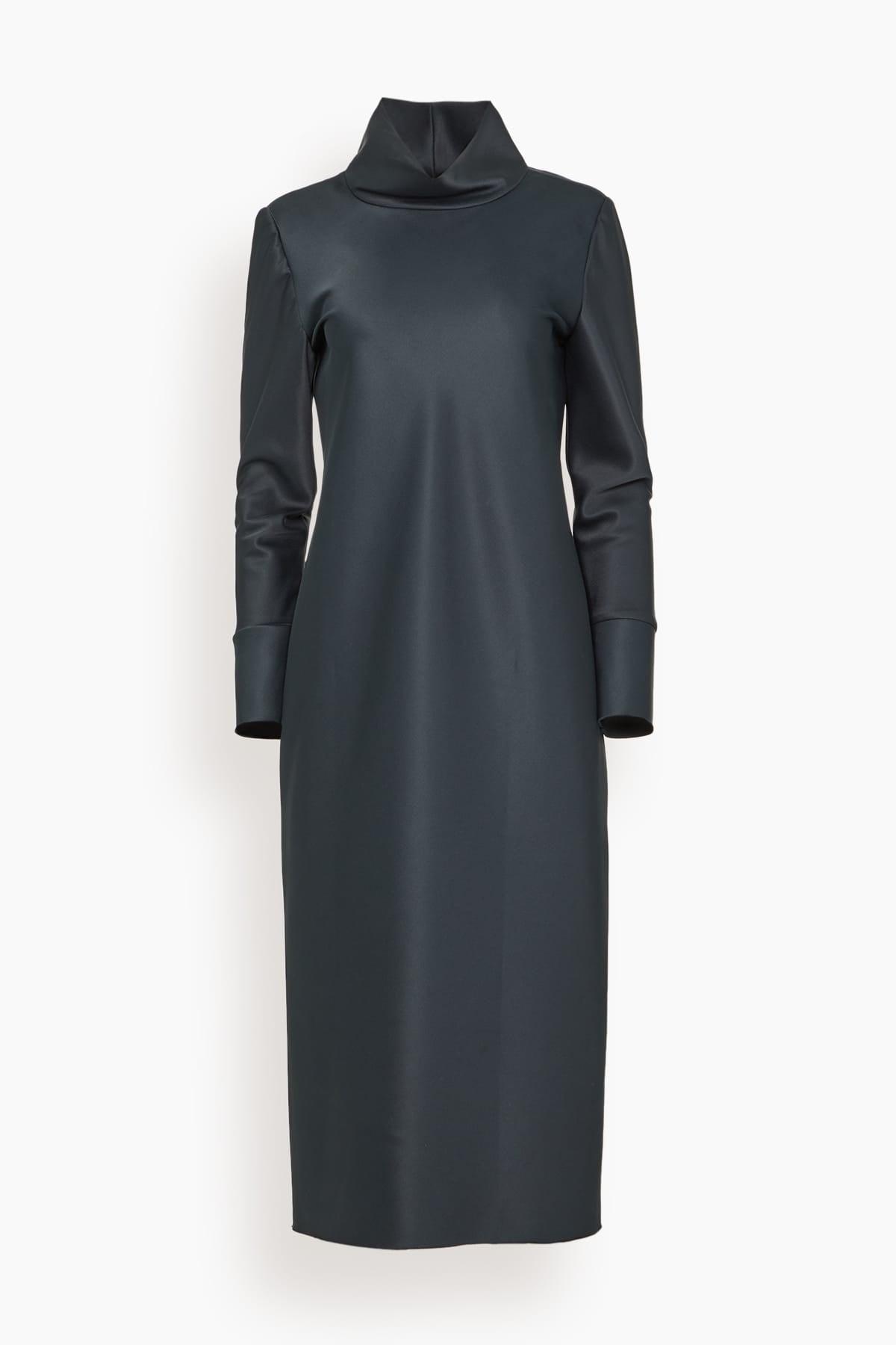 Shiny Statement Dress in Graphite by DOROTHEE SCHUMACHER