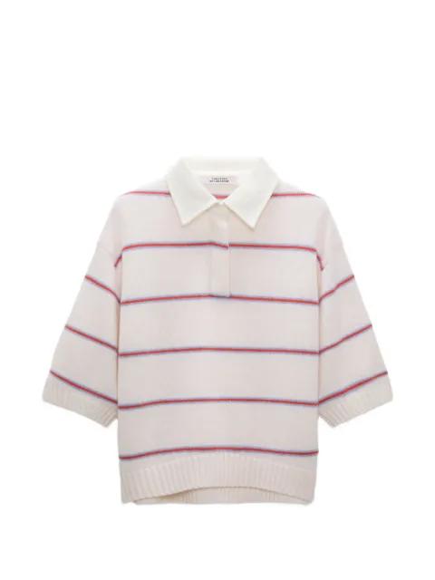 Sporty Statements striped polo shirt by DOROTHEE SCHUMACHER