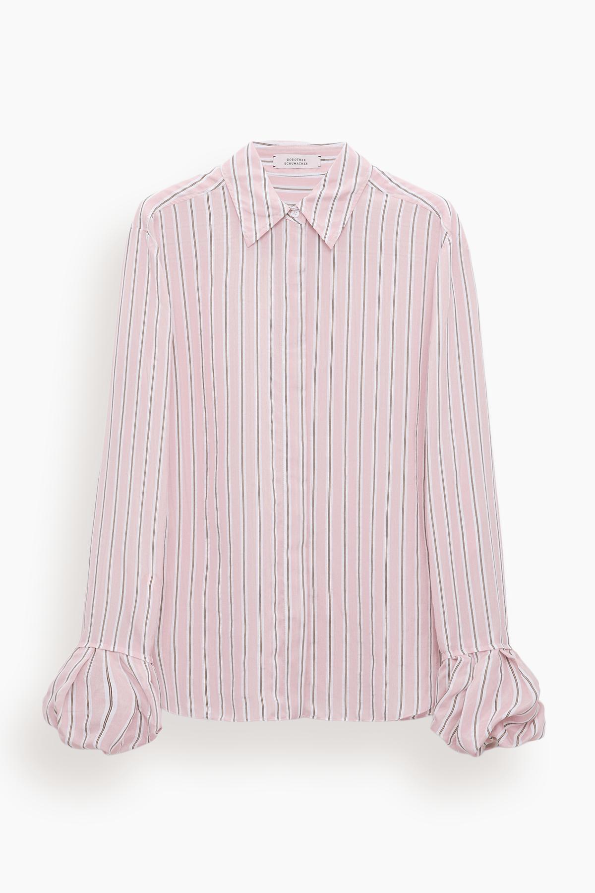 Striped Ease Blouse in Rose Stripe by DOROTHEE SCHUMACHER
