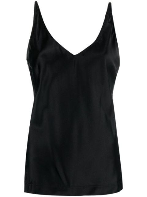 V-neck stretch-silk top by DOROTHEE SCHUMACHER
