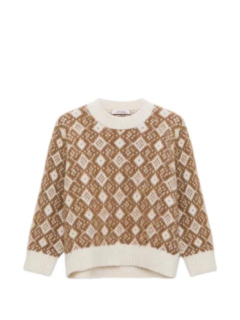 argyle-pattern sweater by DOROTHEE SCHUMACHER
