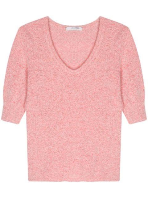 brushed fisherman's-knit top by DOROTHEE SCHUMACHER