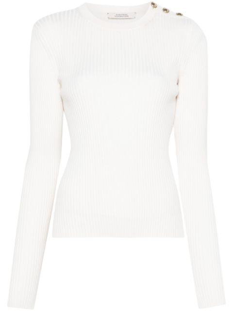 buttoned-shoulder sweater by DOROTHEE SCHUMACHER