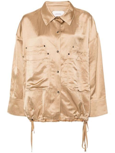 drawstring-hem shirt jacket by DOROTHEE SCHUMACHER