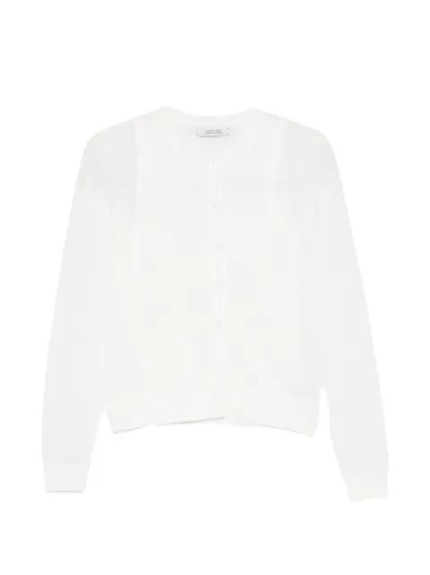 fine-knit button-front top and cardigan set by DOROTHEE SCHUMACHER