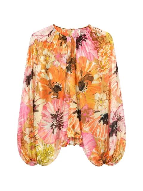 floral-print pleated blouse by DOROTHEE SCHUMACHER