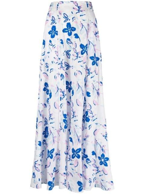floral-print seersucker maxi skirt by DOROTHEE SCHUMACHER