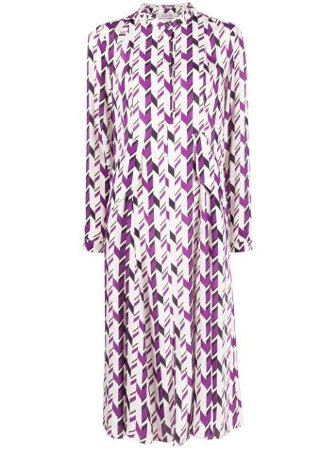 geometric pattern midi dress by DOROTHEE SCHUMACHER