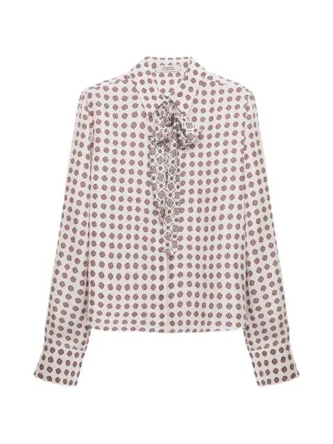 graphic-print silk blouse by DOROTHEE SCHUMACHER