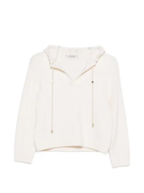 hoodied V-neck sweater by DOROTHEE SCHUMACHER