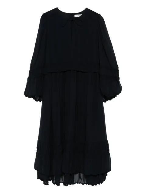 long-sleeved silk dress by DOROTHEE SCHUMACHER
