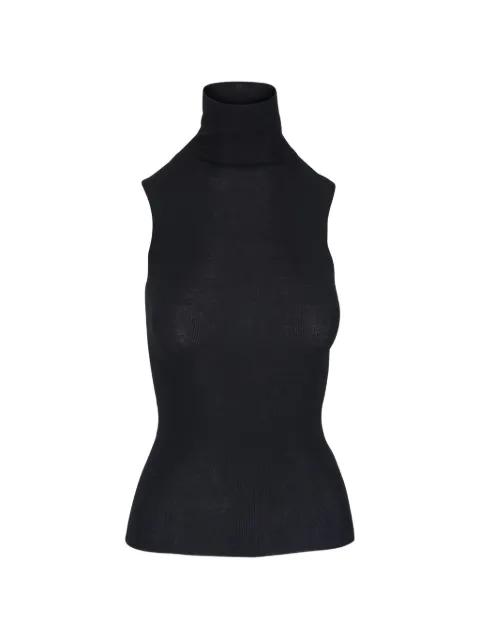 roll neck sleeveless knitted top by DOROTHEE SCHUMACHER