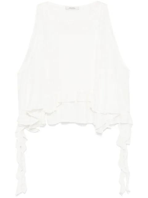 ruffle-detail tank top by DOROTHEE SCHUMACHER