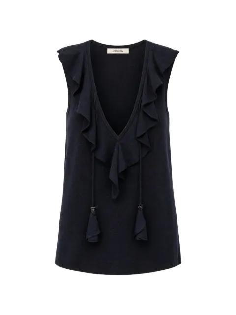 ruffled tassel-detail top by DOROTHEE SCHUMACHER