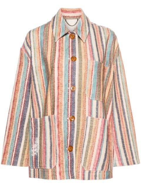 striped comfort cotton jacket by DOROTHEE SCHUMACHER