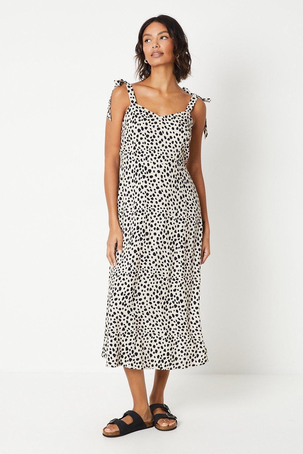 Animal Tie Shoulder Midi Dress by DOROTHY PERKINS