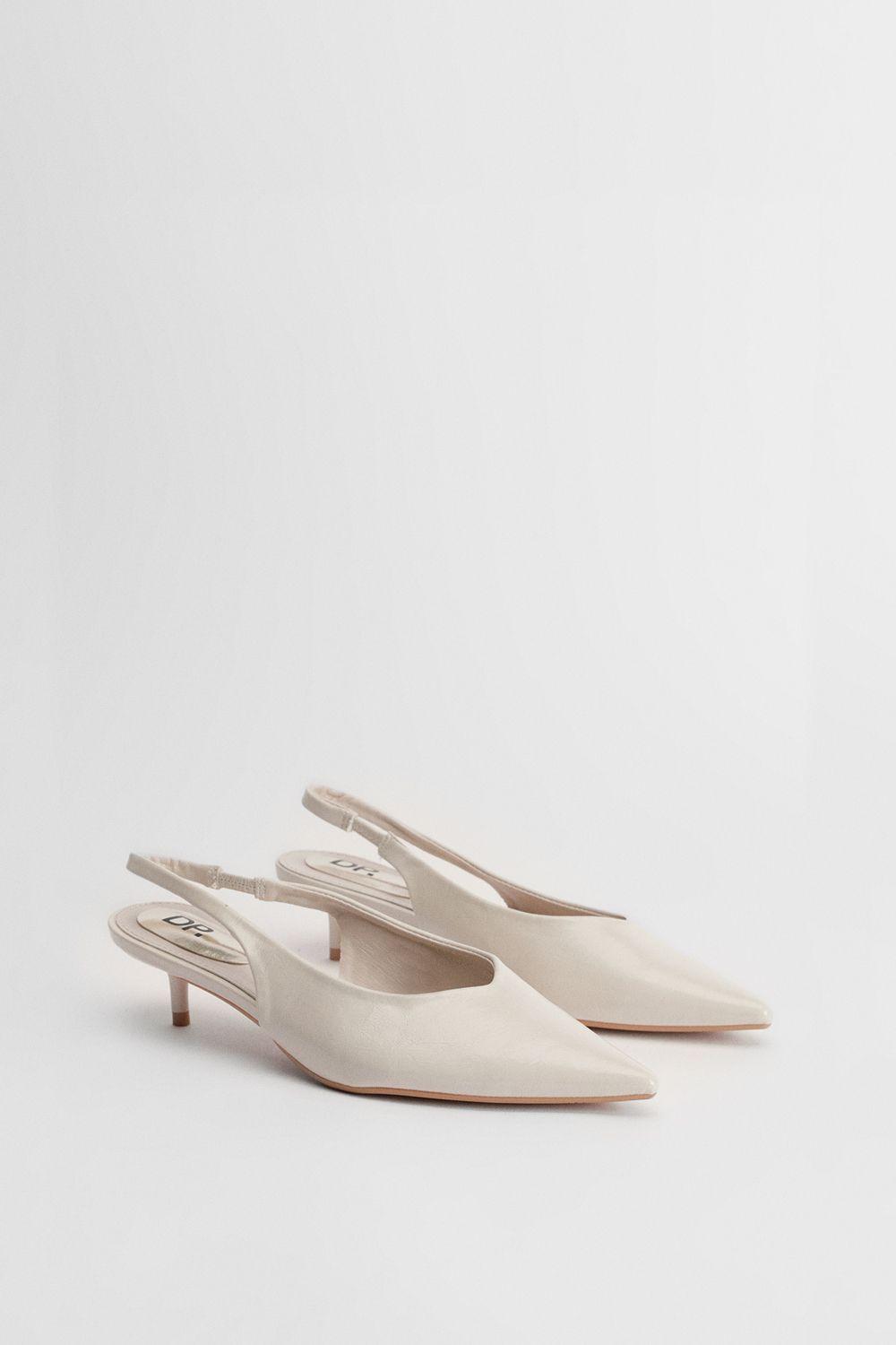 Avarni Faux Leather Slingback Kitten Heel Court Shoes by DOROTHY PERKINS