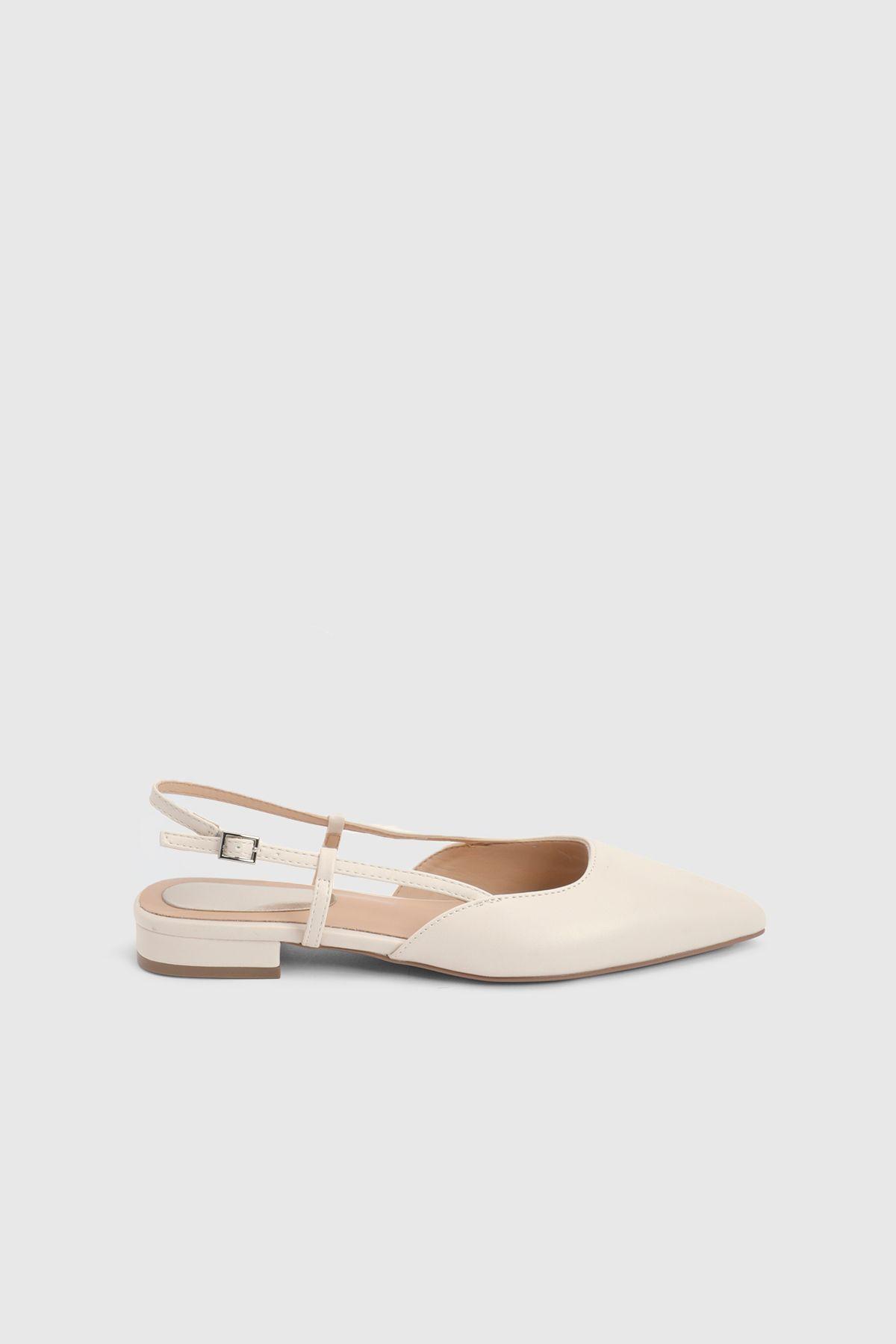 Bianca Faux Leather Pointed SlingBack Flats by DOROTHY PERKINS