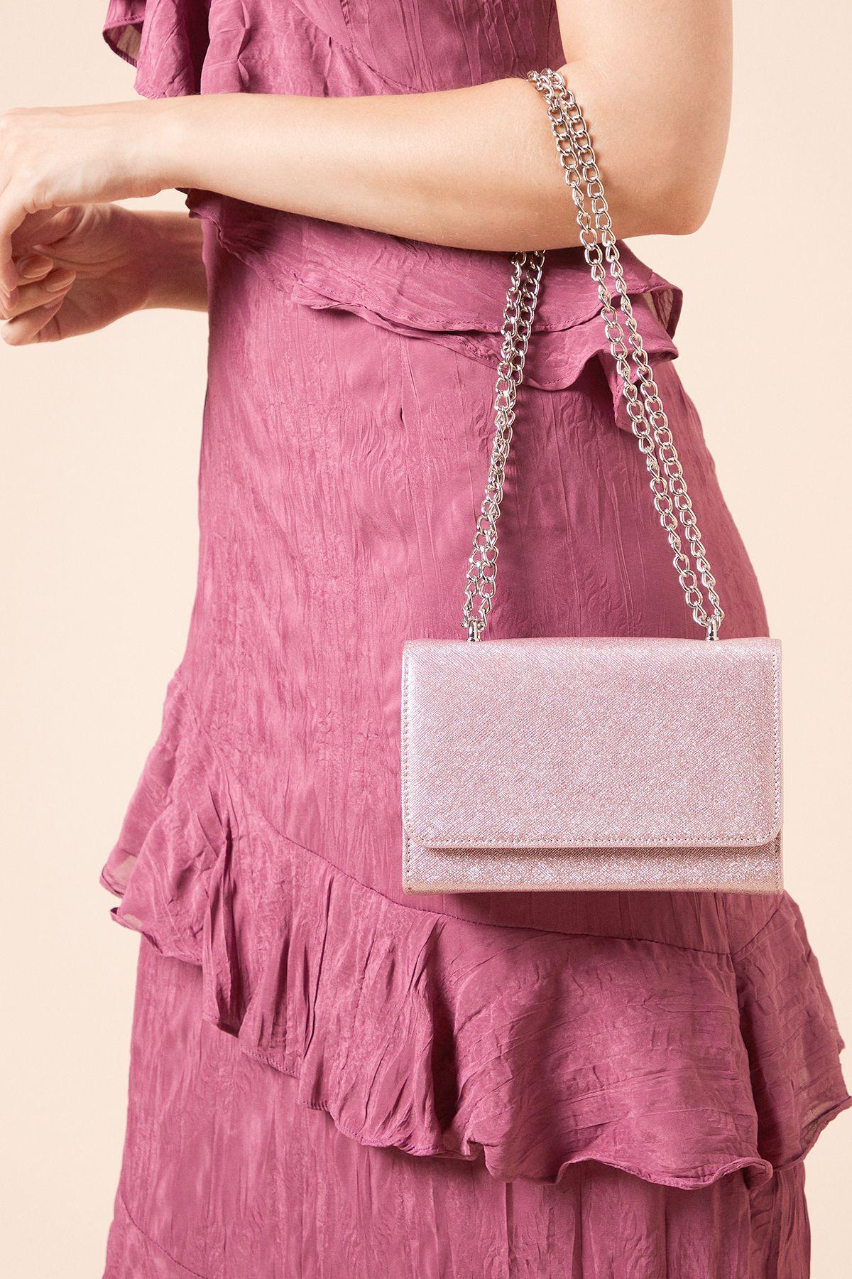 Cabo Textured Glitter Shoulder Cross Body Bag by DOROTHY PERKINS